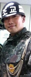Assistant Training Officer Jung JiHoon (Rain) of the 5th Division in early 2012. Image credited as tagged.