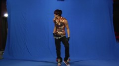 Making his double for "Don't Stop." Courtesy of Lyndia @SOOMPI 