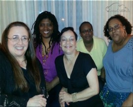 Terri, Alisa, Gee, Talitha, and Stephe, in that order. Marie is graciously taking the picture. :)