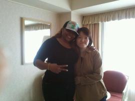 Cloud USA YouTube moderator Naoko (harudoful) and CloudUSAer Tammy Harriel in Japan.